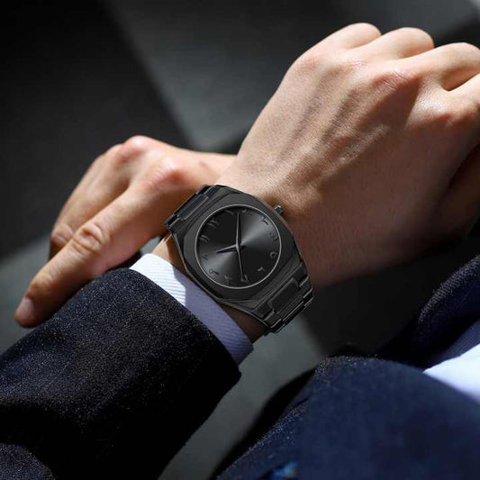 Arabic Aura Black Dial Watch